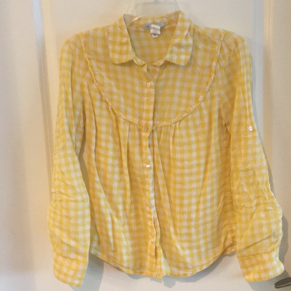 Gap button down plaid shirt